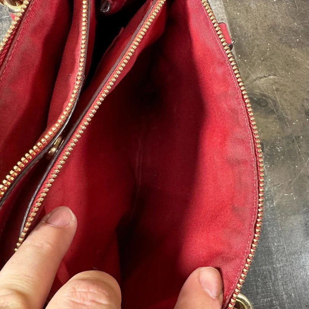 COACH BROOKE‎ CARRYALL IN SIGNATURE CANVAS (F26139) Brown True Red